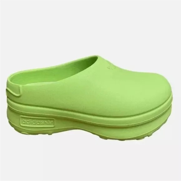 NEW Adidas Adifom Stan Smith Mule Womens Size 8 Lucid Lemon Green - Picture 1 of 6